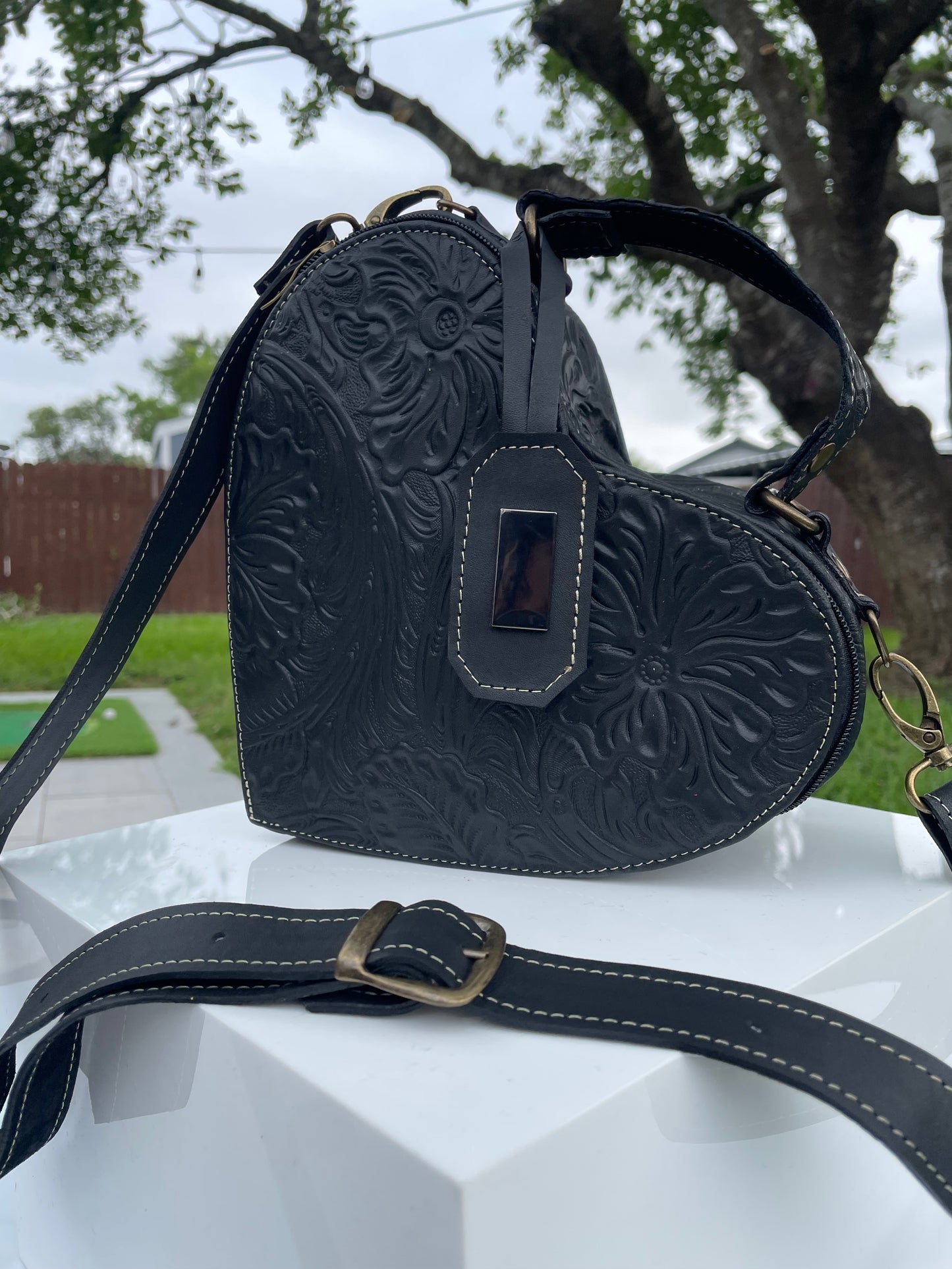 X Mi Corazon Leather Purse